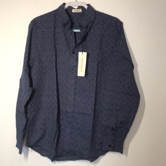 COPY - Men's Long Sleeve Button Front Regular Fit… - Picture 1 of 5